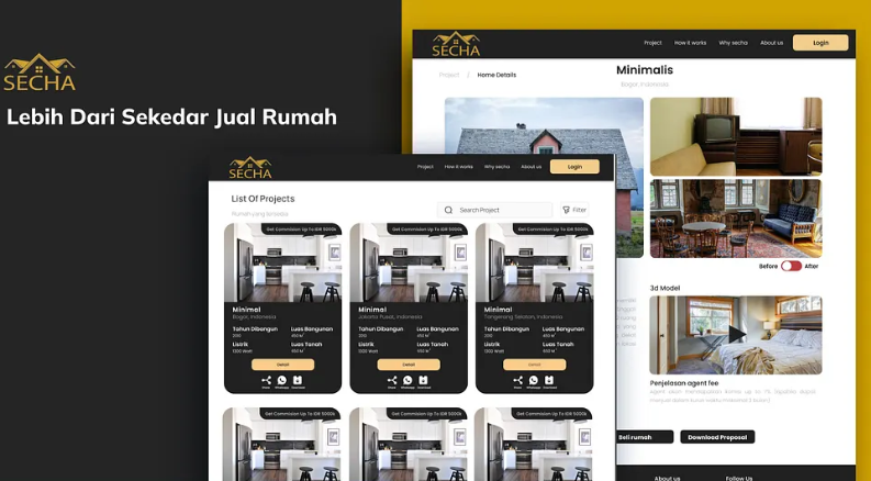 Secha Home UI/UX Design